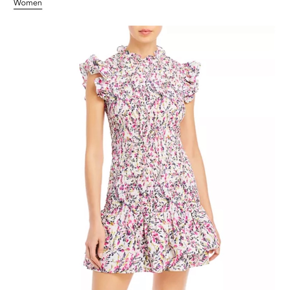 French connection smocked dress